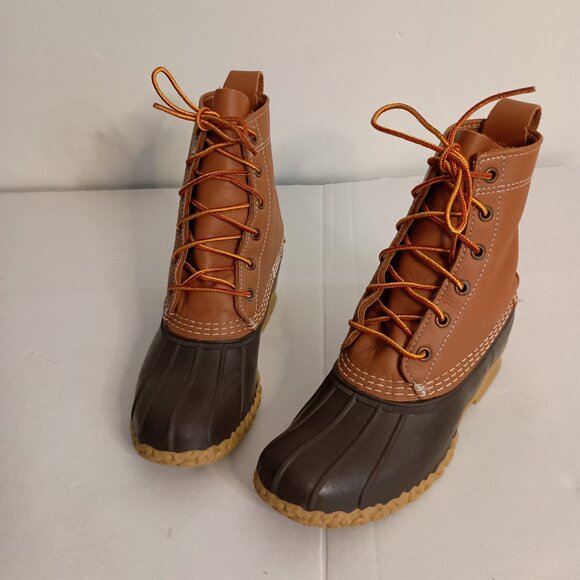 L.L. Bean Women’s Bean Boots Brown Bottom Waterproof Duck Boots Size 6M - Picture 15 of 16